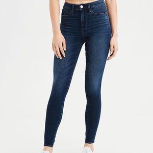 Dark high waisted skinny jeans/ jeggings!